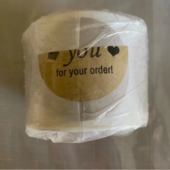 NWT 2 Inch 500 PCs Thank You Stickers - Picture 3 of 5